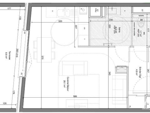 Vente appartement 1 pièce