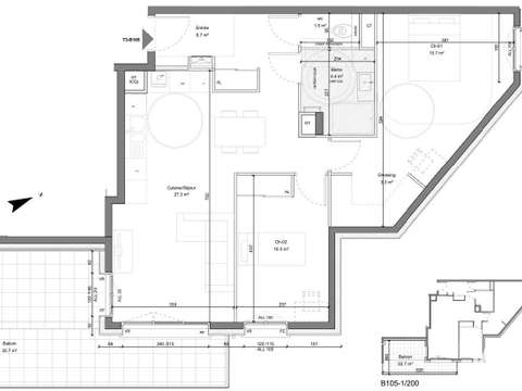 Vente appartement 3 pièces