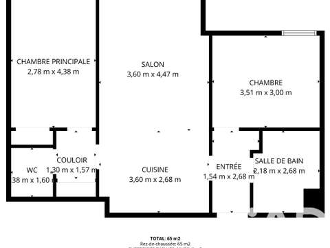 Vente appartement 3 pièces