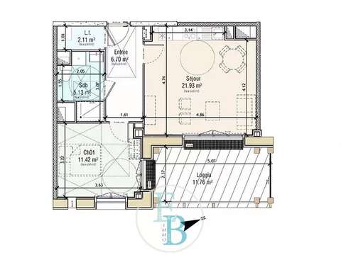 Vente appartement 2 pièces