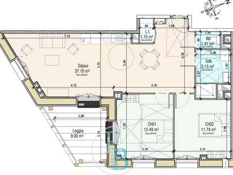 Vente appartement 4 pièces
