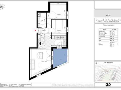 Vente appartement 3 pièces