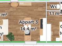 Vente appartement 2 pièces Vente appartement 2 pièces