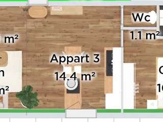 Vente appartement 2 pièces