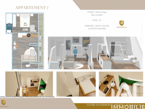 Vente appartement 2 pièces Fougères 35