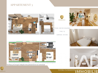 Vente appartement 2 pièces Vente appartement 2 pièces