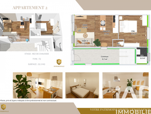Vente Appartement 2 piècesFougères
