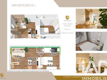 Vente appartement 2 pièces Fougères 35