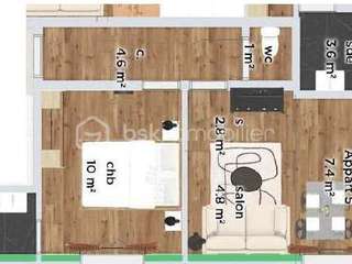 Vente appartement 2 pièces