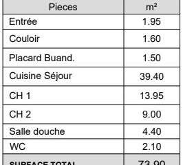 Vente appartement 3 pièces