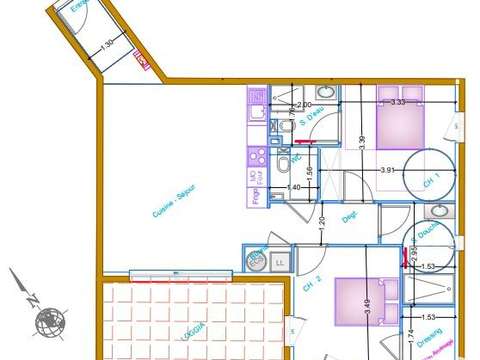 Vente appartement 3 pièces