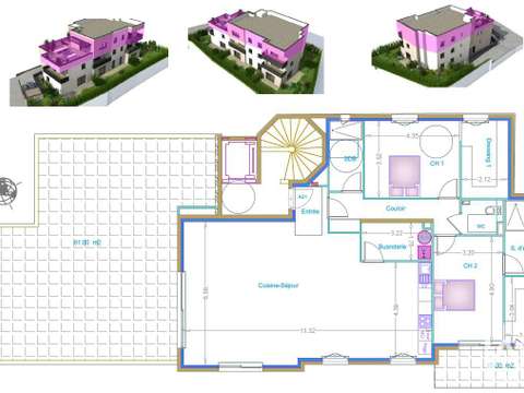 Vente appartement 3 pièces