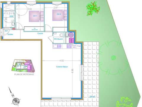 Vente appartement 3 pièces