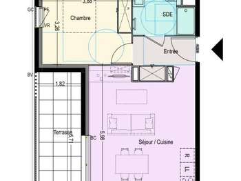 Vente appartement 2 pièces Fréjus 83