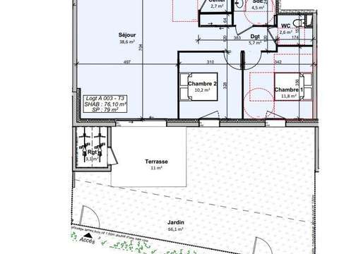 Vente appartement 3 pièces