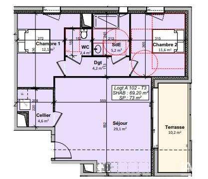 Vente appartement 3 pièces