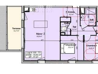 Vente appartement 3 pièces