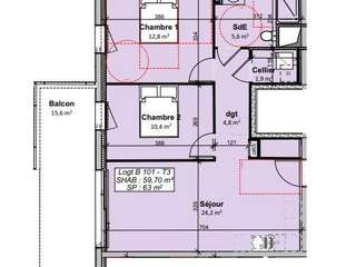 Vente appartement 3 pièces