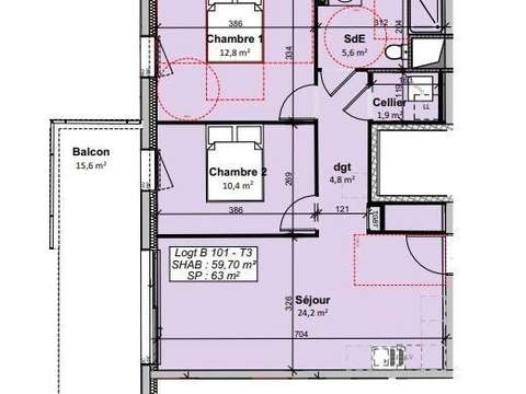 Vente appartement 3 pièces Vente appartement 3 pièces