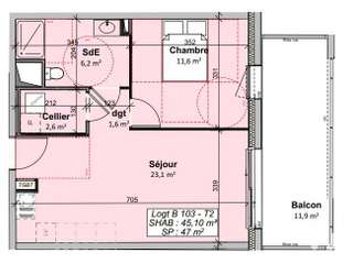 Vente appartement 2 pièces