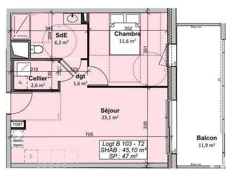 Vente appartement 2 pièces