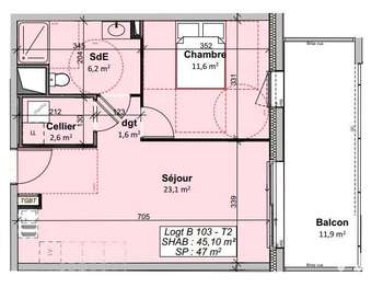 Vente appartement 2 pièces