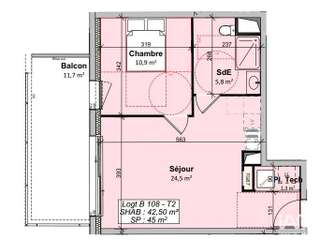 Vente appartement 2 pièces