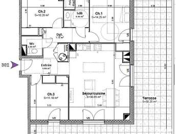 Vente Appartement 4 piècesGoncelin