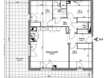 Vente Appartement 4 piècesGoncelin