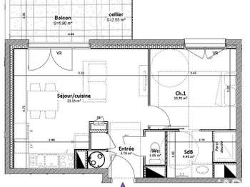 Vente Appartement 2 piècesGoncelin