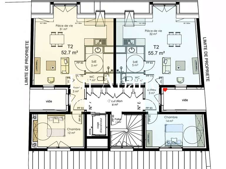 Vente appartement 3 pièces