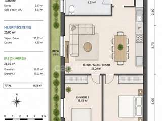Vente appartement 3 pièces