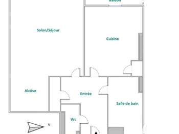 Vente appartement 2 pièces Vente appartement 2 pièces