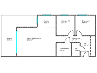 Vente appartement 3 pièces
