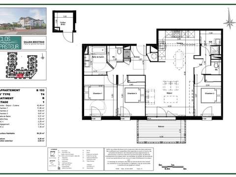 Vente appartement 4 pièces Gujan-Mestras 33