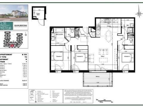 Vente appartement 4 pièces Gujan-Mestras 33