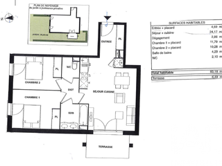 Vente appartement 3 pièces