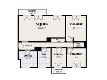 Vente appartement 4 pièces