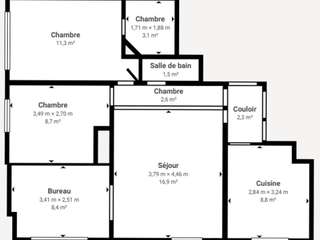Vente appartement 3 pièces Vente appartement 3 pièces