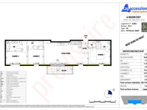 Vente appartement 4 pièces