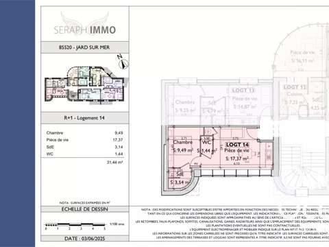 Vente appartement 2 pièces Jard-sur-Mer 85