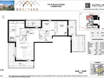 Vente appartement 4 pièces L'Hermitage 35