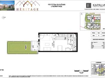 Vente appartement 1 pièce L'Hermitage 35