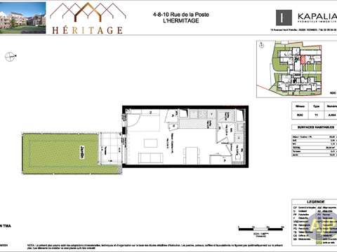 Vente appartement 1 pièce L'Hermitage 35