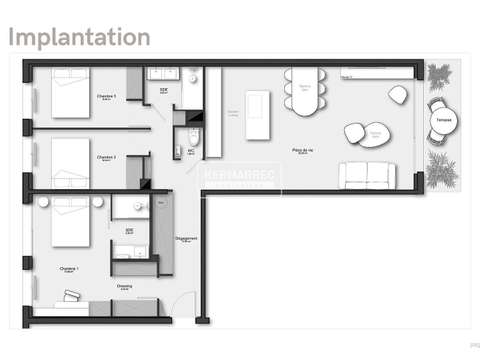 Vente appartement 4 pièces La Baule-Escoublac La Baule Les Pins 44