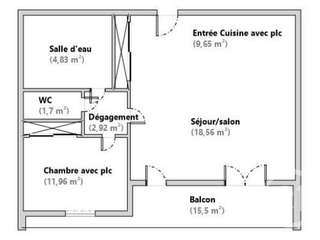 Vente appartement 2 pièces