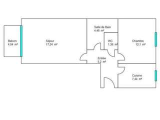 Vente appartement 2 pièces
