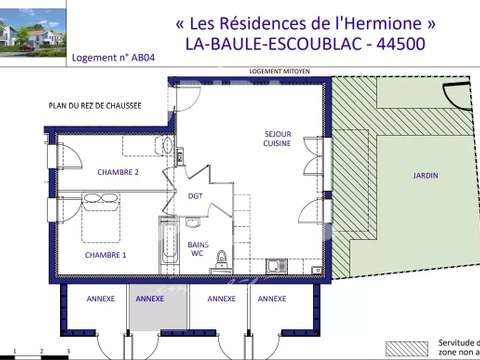 Vente appartement 3 pièces La Baule-Escoublac Le Guézy 44