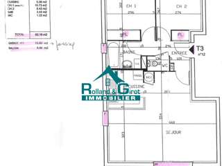Vente appartement 3 pièces