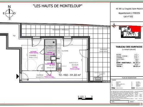 Vente appartement 2 pièces La Chapelle-Saint-Mesmin 45